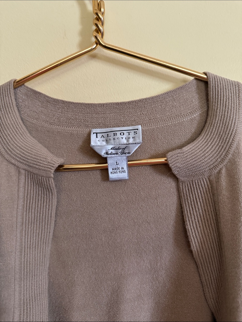 Talbots Tan Tank & Cardigan - Picture 8 of 11